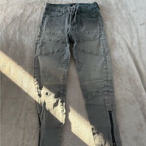 BDG Women’s Moto Gray Zippered Pants